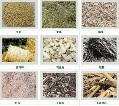 可以使用顆粒設備壓製的各種原料 可以使用顆粒設備壓製的各種原料